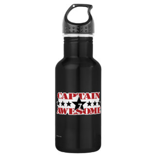 Bouteille D'eau En Acier Inoxydable Capitaine Awesome - mouvement