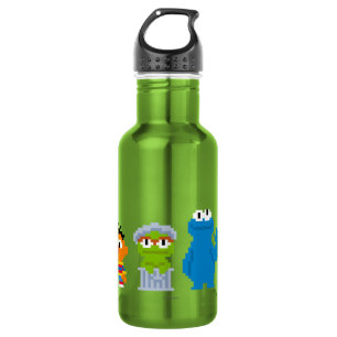 Bouteille D'eau En Acier Inoxydable Caractères Pixel Sesame Street