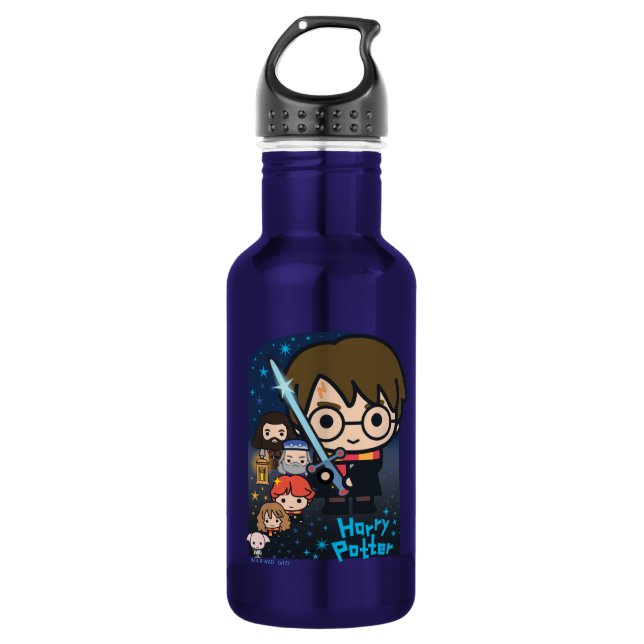 Bouteille D'eau En Acier Inoxydable Caricature Harry Potter Chambre des secrets Graphi (Devant)
