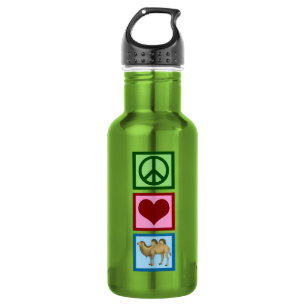 Bouteille D'eau En Acier Inoxydable Chameaux d'amour de paix