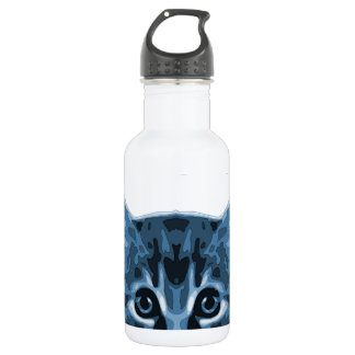 Bouteille D'eau En Acier Inoxydable Chat bleu Purrr !