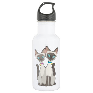 Bouteille D'eau En Acier Inoxydable Chats siamois