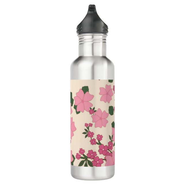 Bouteille D'eau En Acier Inoxydable Cherry Blossom - Sakura (Droite)