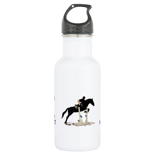 Bouteille D'eau En Acier Inoxydable Cheval de pullover de chasseur (Devant)