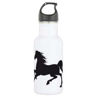 Bouteille D'eau En Acier Inoxydable Cheval noir