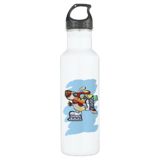 Bouteille D'eau En Acier Inoxydable Chien de chasse de patinage de glace
