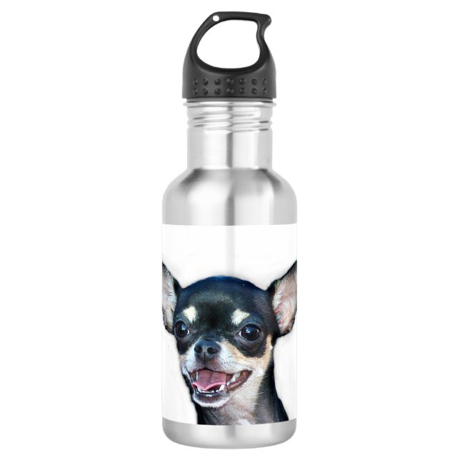 Bouteille D'eau En Acier Inoxydable Chien de chiwawa (Devant)