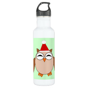 Bouteille D'eau En Acier Inoxydable Chritsmas Chritas Owl