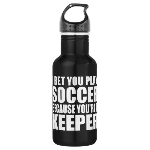 Bouteille D'eau En Acier Inoxydable Citation drôle du football