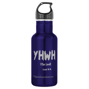 Bouteille D'eau En Acier Inoxydable Citations de la Bible YHWH