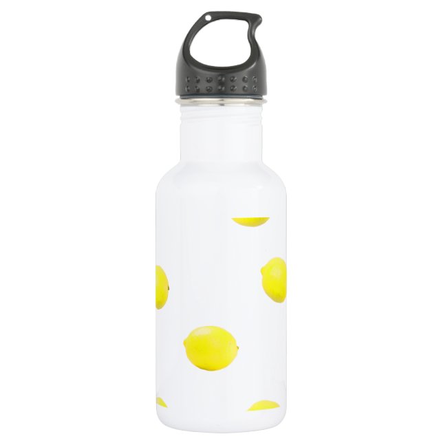 Bouteille D'eau En Acier Inoxydable citron motif version 2 (Devant)