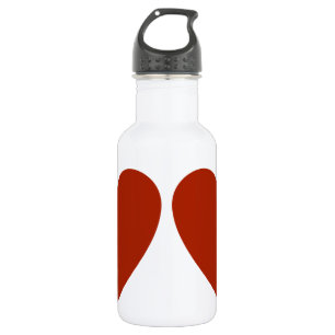 Bouteille D'eau En Acier Inoxydable Coeur rouge clair