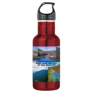 Bouteille D'eau En Acier Inoxydable Collines et rivières des Ozarks