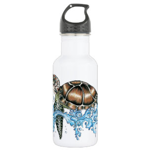 Bouteille D'eau En Acier Inoxydable conception de tortue de mer