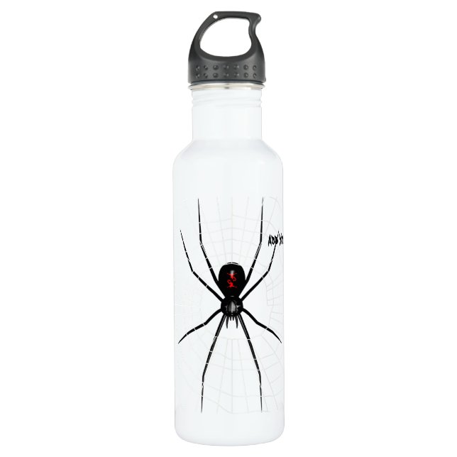 Bouteille D'eau En Acier Inoxydable Conception de veuve noire (Devant)