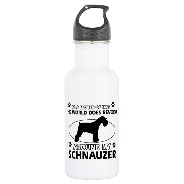 Bouteille D'eau En Acier Inoxydable conceptions drôles de SCHNAUZER (Devant)