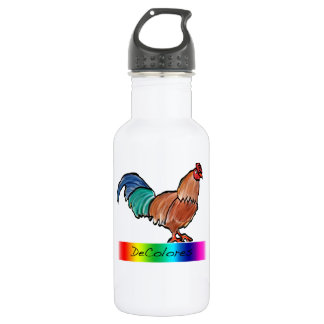 Bouteille D'eau En Acier Inoxydable Coq de DeColores