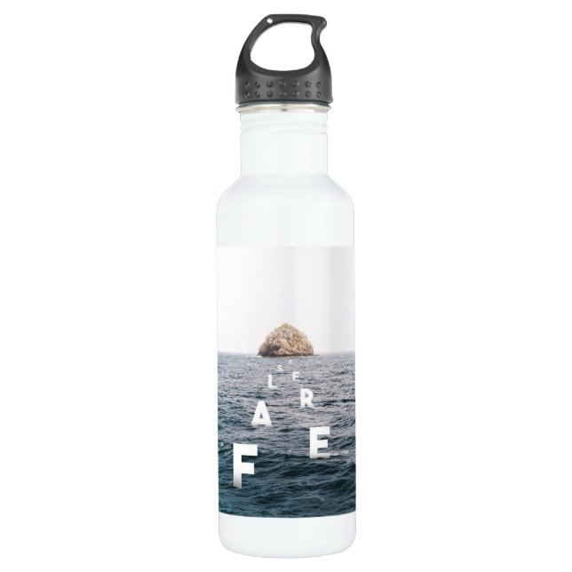 Bouteille D'eau En Acier Inoxydable {Courageux} (Devant)