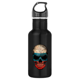 Bouteille D'eau En Acier Inoxydable Crâne russe personnalisable de drapeau