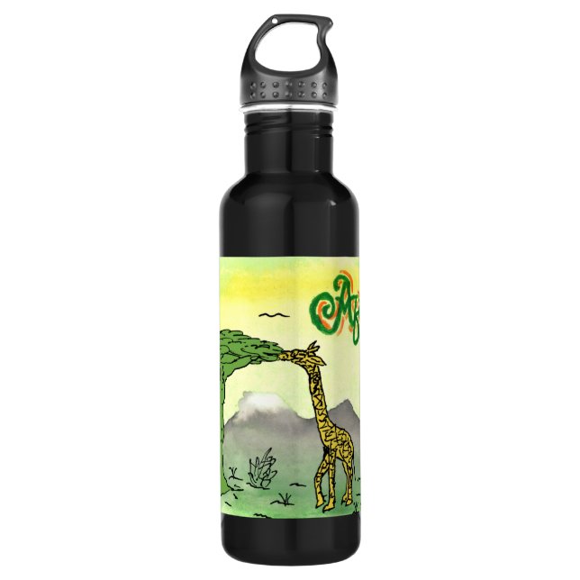 Bouteille D'eau En Acier Inoxydable CTC International - Giraffe (Devant)