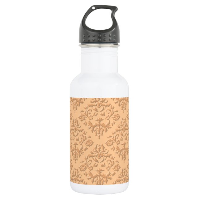 Bouteille D'eau En Acier Inoxydable Damas 3D (Devant)