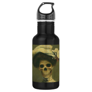 Bouteille D'eau En Acier Inoxydable Dame de squelette gothique (grande)