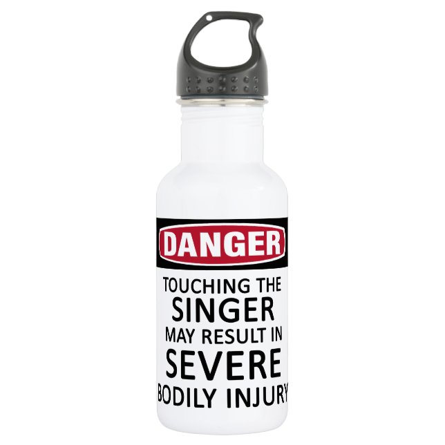 Bouteille D'eau En Acier Inoxydable Danger Singer (Devant)
