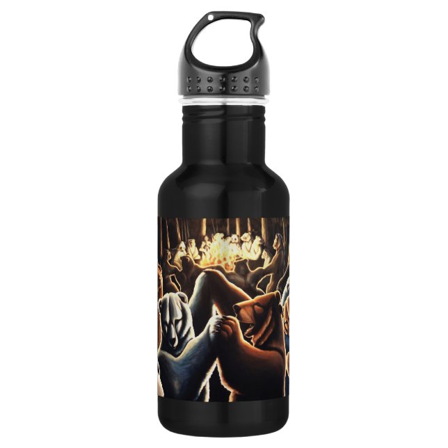 Bouteille D'eau En Acier Inoxydable Danser Ours Art Ours Art (Devant)