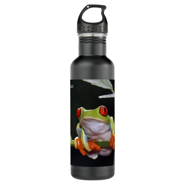 Bouteille d'eau en acier inoxydable de grenouille (Devant)