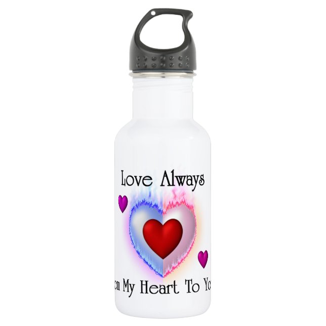 Bouteille D'eau En Acier Inoxydable De Mon Coeur Au Vôtre (Devant)