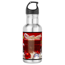 Bouteille d'eau en acier inoxydable de Noël person