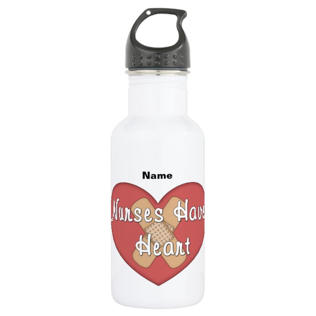 Bouteille D'eau En Acier Inoxydable Des infirmières font (personnaliser) le coeur (Devant)