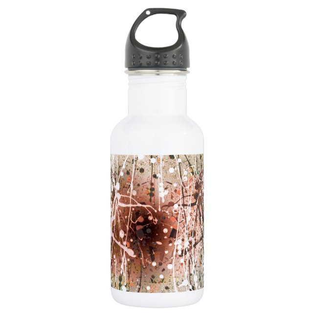 Bouteille D'eau En Acier Inoxydable Design d'art Abstrait (Devant)