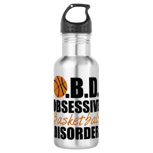 Bouteille D'eau En Acier Inoxydable Désordre obsédant de basket-ball