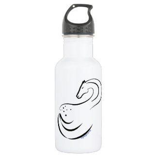 Bouteille D'eau En Acier Inoxydable Dessin à encre stylisée Appaloosa