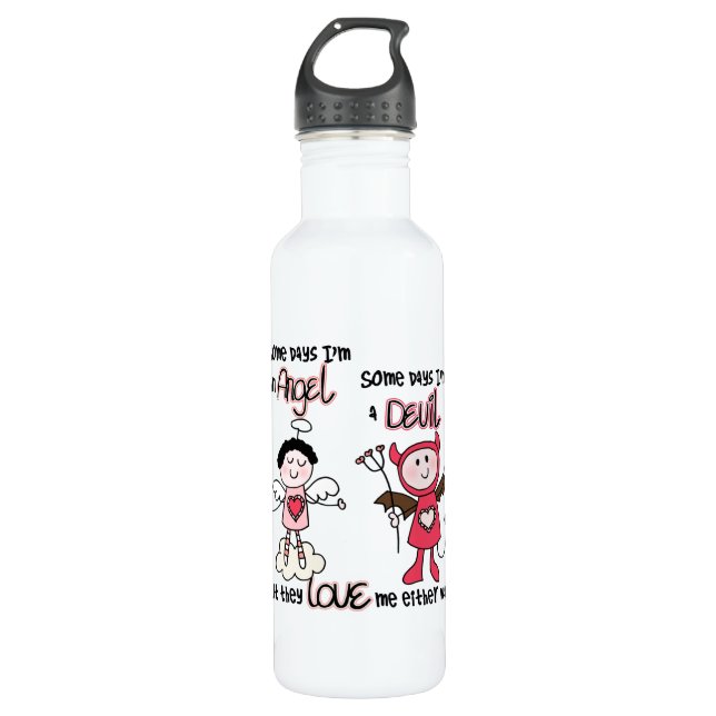 Bouteille D'eau En Acier Inoxydable Diable d'ange (Devant)
