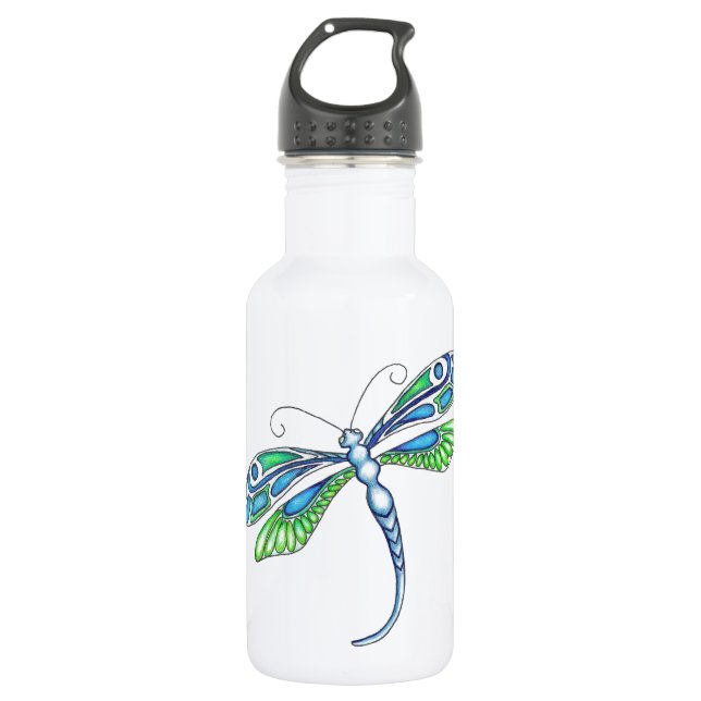 Bouteille D'eau En Acier Inoxydable Dragonfly décorative (Devant)