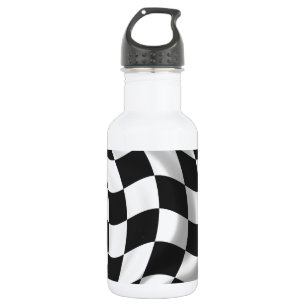 Bouteille D'eau En Acier Inoxydable Drapeau Checkered - emballage du drapeau