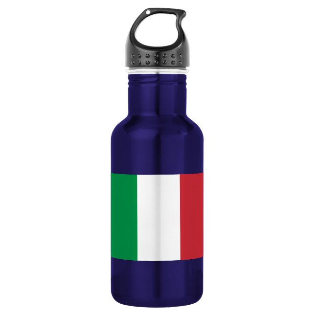 Bouteille D'eau En Acier Inoxydable Drapeau de l'Italie (Devant)