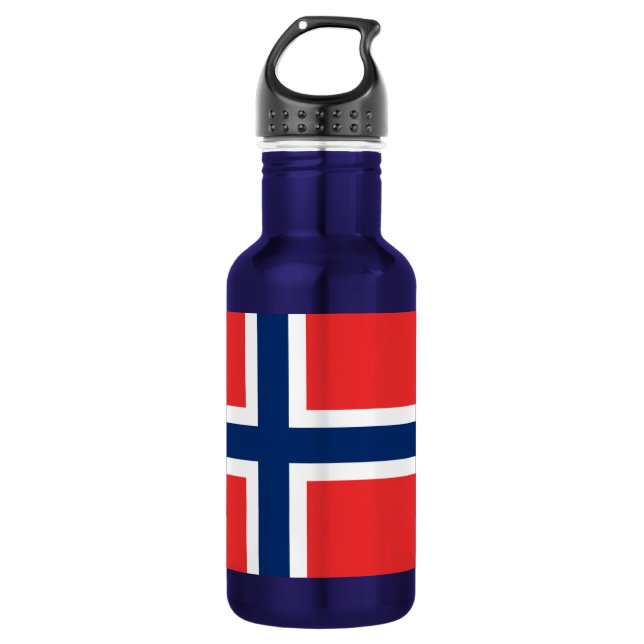 Bouteille D'eau En Acier Inoxydable Drapeau de Norway (Devant)