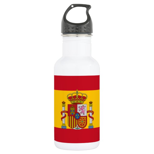Bouteille D'eau En Acier Inoxydable Drapeau espagnol (Devant)