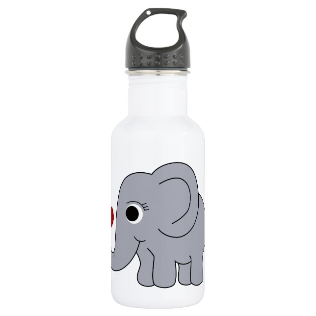 Bouteille D'eau En Acier Inoxydable Ellie Elephant (Devant)