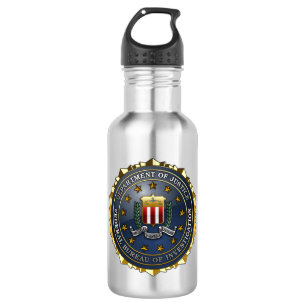 Bouteille D'eau En Acier Inoxydable Emblème du FBI