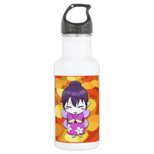 Bouteille D'eau En Acier Inoxydable Fée de Kokeshi, par Nekoni