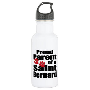 Bouteille D'eau En Acier Inoxydable Fier Parent de Saint-Bernard