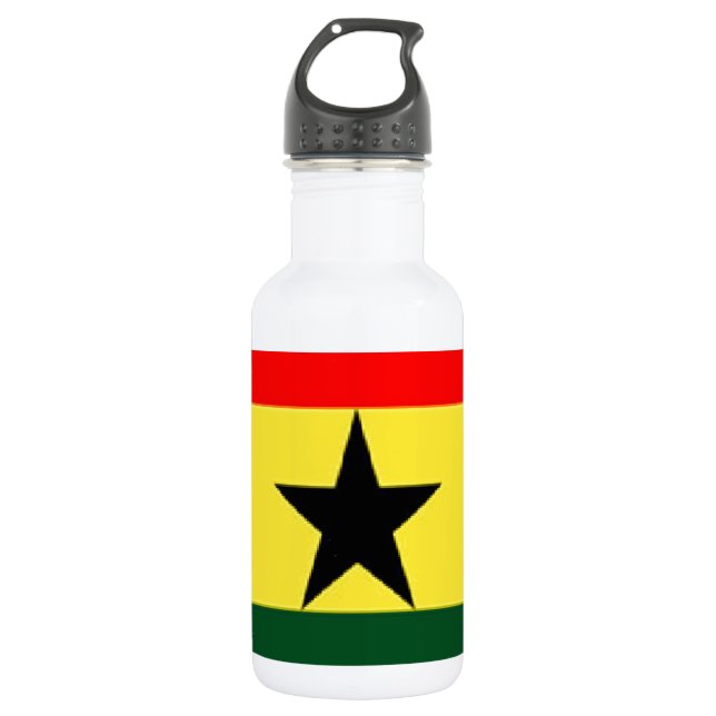 Bouteille D'eau En Acier Inoxydable Flag du Ghana (Devant)