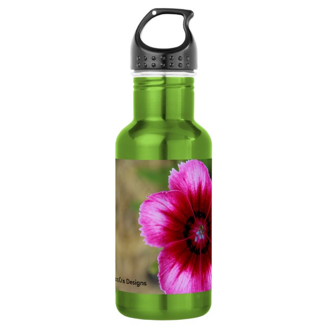 Bouteille D'eau En Acier Inoxydable Fleur rose (Devant)