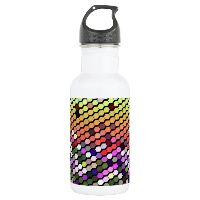 BOUTEILLE D'EAU EN ACIER INOXYDABLE FLEUR SAUVAGE (Devant)