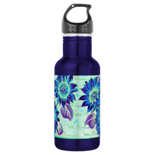 Bouteille D'eau En Acier Inoxydable Fleurs de soleil branlantes