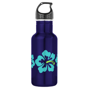 Bouteille D'eau En Acier Inoxydable Fleurs d'Hibiscus hawaïens